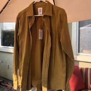 TOPO Designs Dirt Shirt Mens L Khaki
